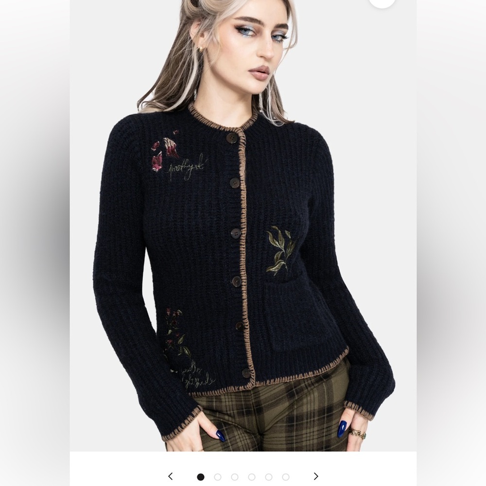 Disturbia hexborn baba yaga knit cardigan